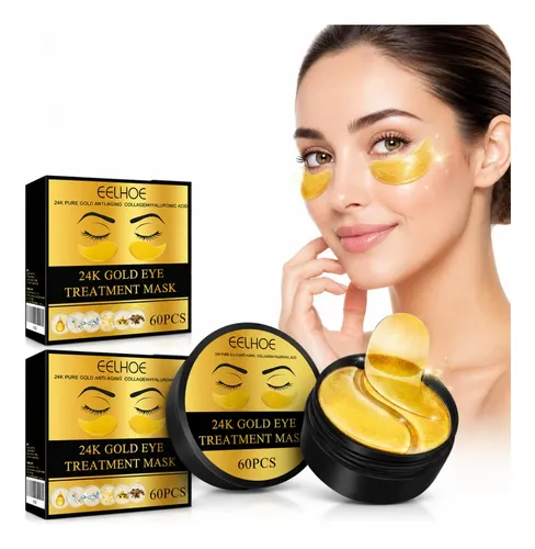 Parches De Oro Para Ojos Ojeras Mascarilla 120 Pzas