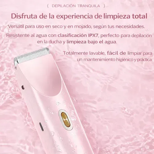 Depiladora Eléctrica Indolora Para Mujer Con Doble Cabezal
