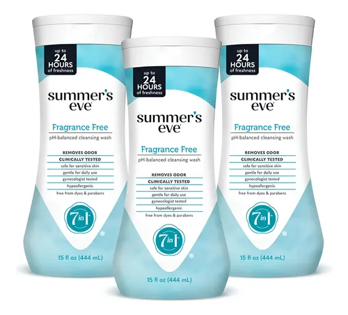 Gel De Baño Femenino Summer’s Eve Sin Fragancia, 450 Ml, Paq