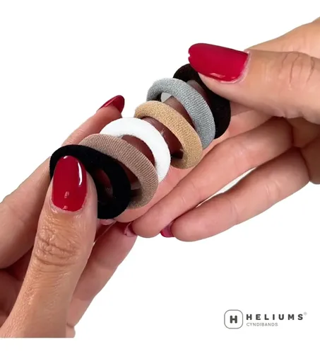 Cintas Pequeñas Y Suaves Para El Cabello Heliums, Color Rubi