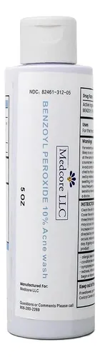Medcore Benzoyl Peroxide 10% Limpiador Facial 5 Oz
