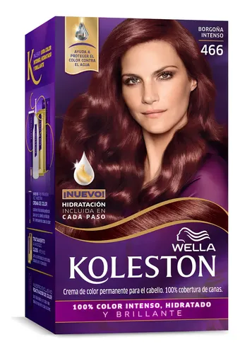 Tintura Wella Koleston Coloración Permanente – Kit Tono 466 borgoña intenso