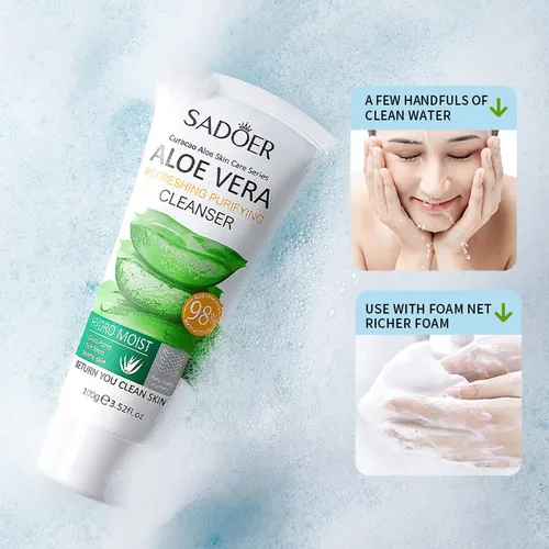 Limpador Facial Aloe Humectante Limpieza Poros