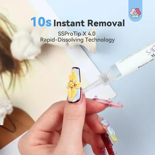 Removedor Pegamento Uñas Saviland Pen 10s Vit E
