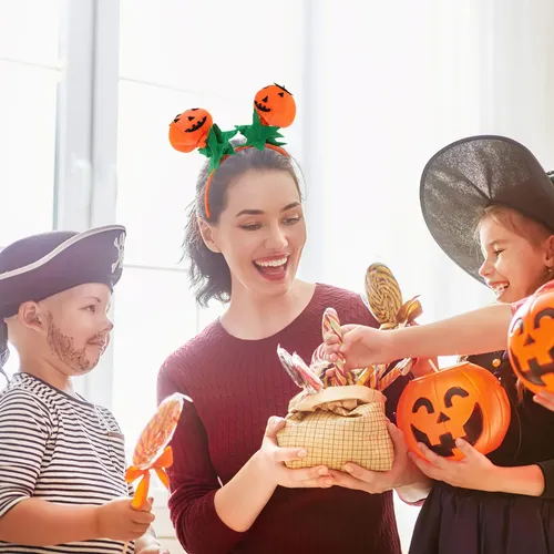 2 Diademas De Halloween Con Cierre Decorativo Para El Pelo,