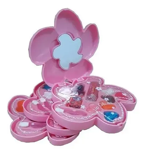 Poppi 5666 Set De Maquillaje Desplegable Flor Completo Niñas