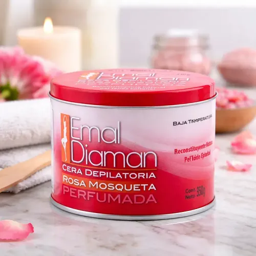 Emal Diaman Cera Depilatoria Rosa Mosqueta Lata 350g