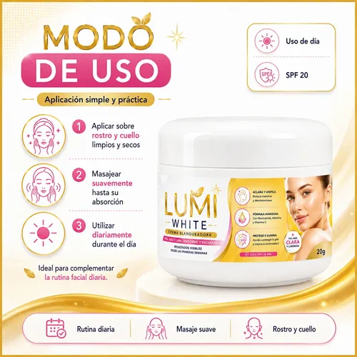 Crema Anti Manchas Rostro 20g Hidratante Spf20 Diario