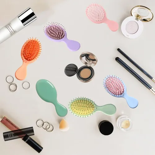 Paquete De 12 Mini Cepillos Para Cabello A Granel