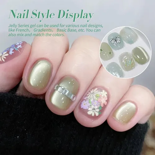Gel Manicure Kit Born Pretty Jade Breeze 6 Colores