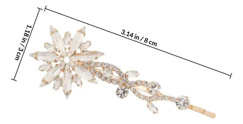 Broche De Pelo Con Cristales De Strass Accesorios Para Cabel