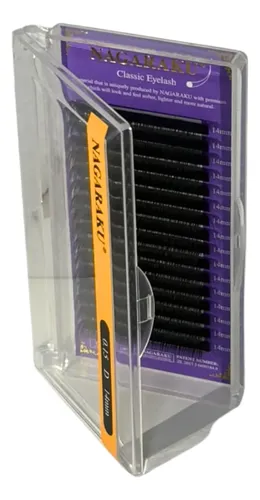 Kit Nagaraku Extensiones De Pestañas Clásicas 0.15 Curva D Largos 11 Al 15 Mm