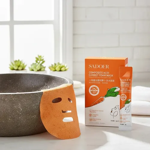 Mascarilla Facial X12 Burbujas Ácido Salicilico Sadoer Espum Tipo de piel Normal a grasa