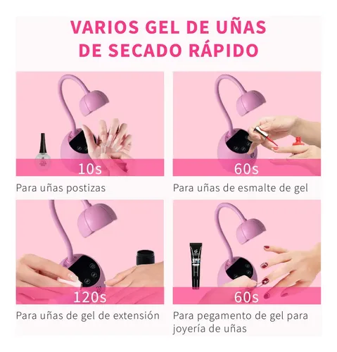 Lámpara Secador Uv Led De Uñas Manicure Profesioinal 27w