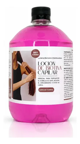 Biotina Capilar X1 Litro, Funda De Saten O Seda Anti Frizz