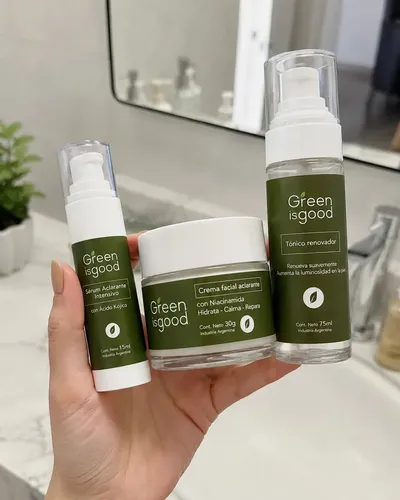 Kit Facial Aclarante de Noche para Ojeras y Manchas con Niacinamida y Ácido Kójico