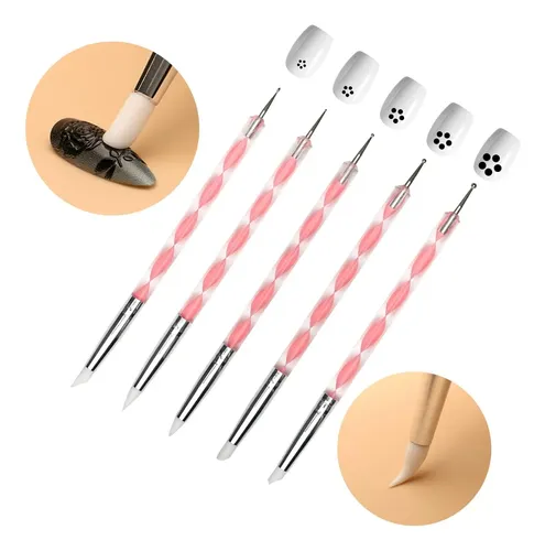 Set Pinceles Y Herramientas Para Arte En Uñas Gel
