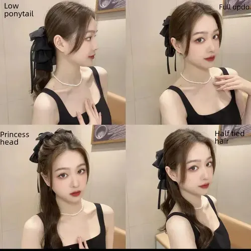 Hair Clip Diqian Bow Chiffon Fabric Accesorios Para Mujer