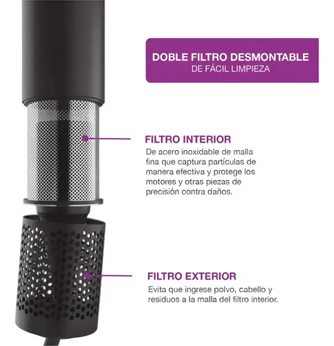 Secador De Pelo Peabody Spdc03d 1600w C/ Accesorios