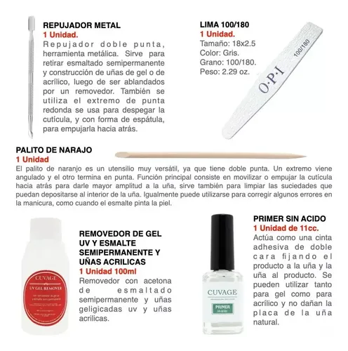 Kit Inicial X 15u. Tejar Manicuria Semipermanente Led/ Uv