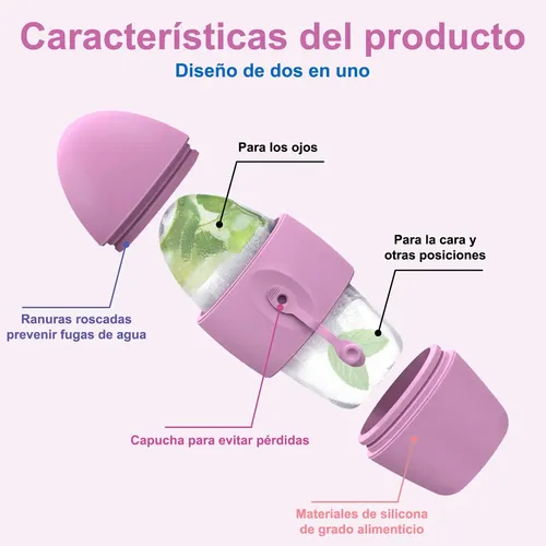 Rodillo De Hielo For Rostro, Masajeador Facial De Hielo &ac