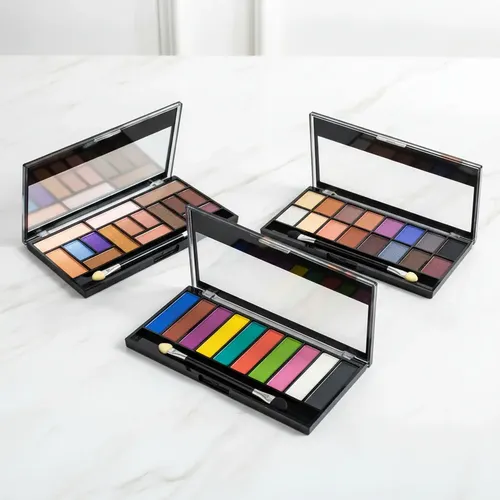 Set De Paletas De Sombras Satinadas Y Mate Combo 3 Unidades