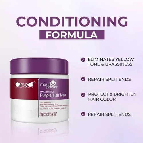 Ca – Mascarilla Capilar Morada Para Cabello Rubio -.