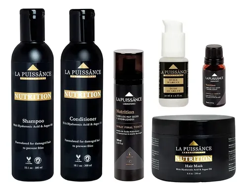 Kit Sí Shampoo + Acondicionador + Spray + Máscara + Serum La Puissânce Nutrition hidratación de 995mL 995g