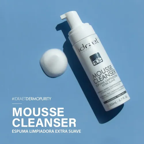 Espuma Facial Extra Suave – Mousse Cleanser – Idraet