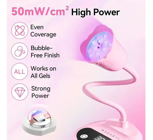 Lámpara Uv De Uñas Makartt 10 Leds Con Sensor Y Carga Usb