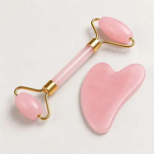 Juego 1 Pieza Rodillo Y Gua Sha Masaje Facial Multicolor
