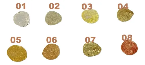 Caja X 24 Sombras Ojos Liquida Glitter Metalica Melt Pink 21