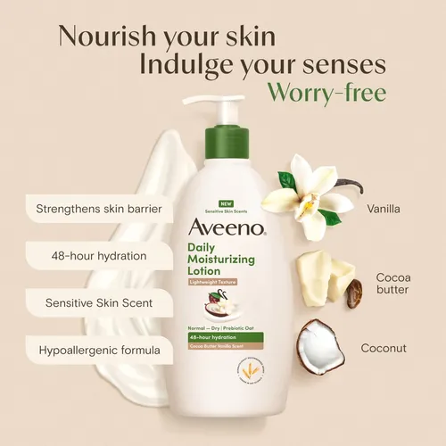 Crema Corporal Aveeno Daily Moisturizing Manteca Cacao 532ml