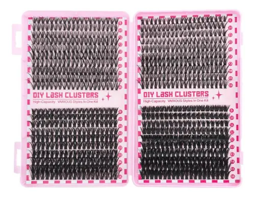 Kit De Extensiones De Pestañas Con Removedor De Adhesivo Negro