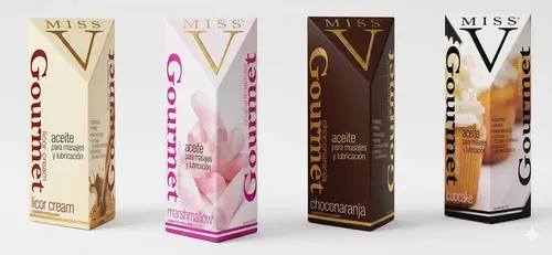 Combo Mix X 4 Aceites Corporales Saborizados Miss V