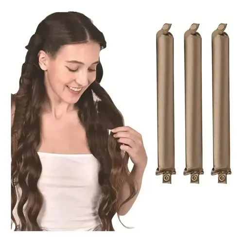 Rulos Satinados Sin Calor For Rizar Cabello 3 Pzs Gt