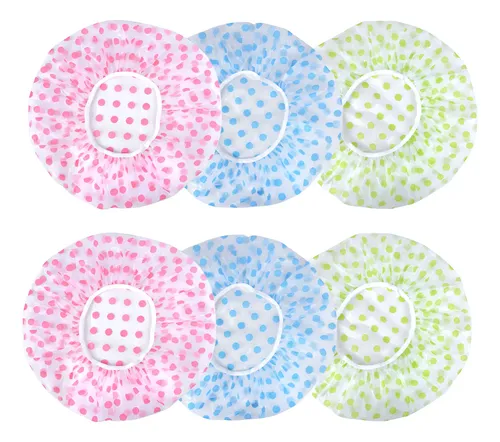 6 Sombreros De Ducha Impermeables, Sombreros De Baño //lks