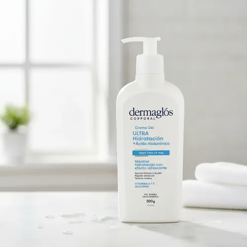 Dermaglos Crema Hidratante Acido Hialuronico 300g X 2