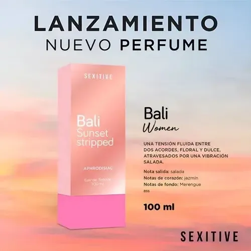 Perfume Mujer Femenino Dulce Afrodisiaco Bali +perfumero