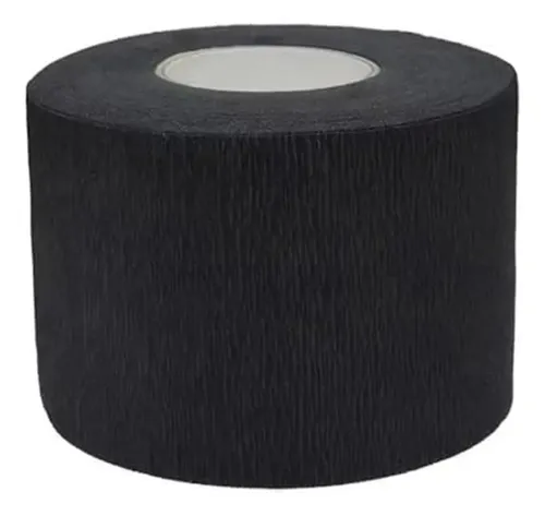 Banda De Cuello De Barbero Negra Desechable, Elástica, De Pa
