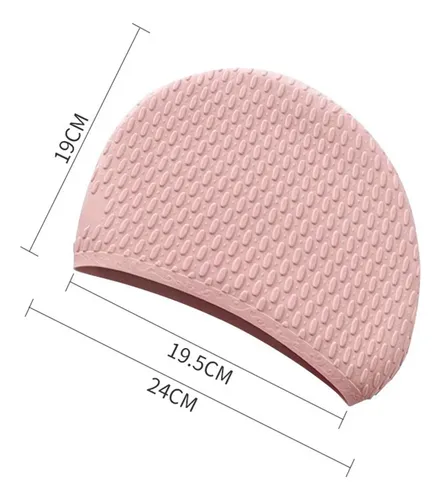 Gorro De Natación De Silicona Unisex Ajustable Protección