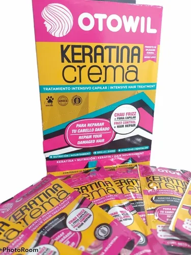 Keratina Crema Otowil Para Nutrición Brillo Intenso X 24 U