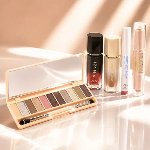Set De Maquillaje Pink 21 Combo Con Paleta Y Labial
