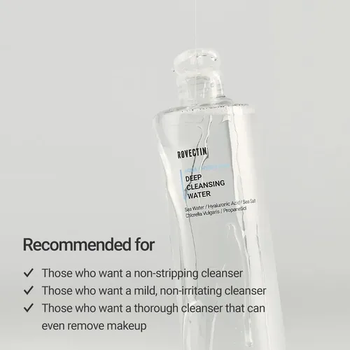 Agua Limpiadora Rovectin Aqua Deep 400 Ml Con Ácido Hialurón