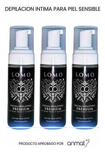Pack X3 Espuma Depilatoria Íntima Masculina Lomo Sin Dolor