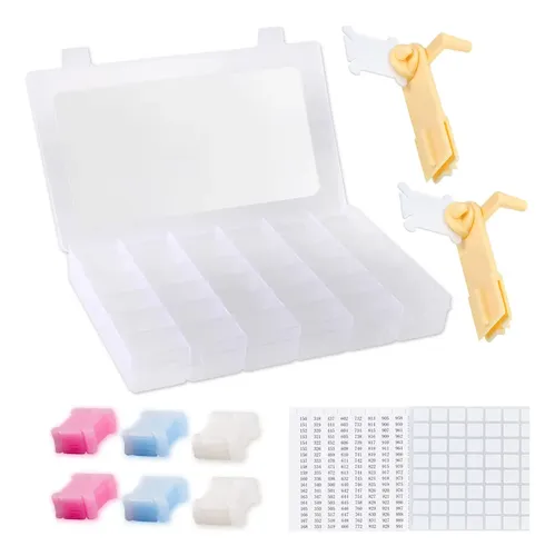 Caja Organizadora De Hilo Dental Para Bordar Epell Con Enrol