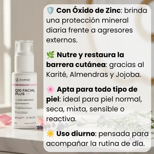 Crema Facial Antiedad Q10 Plus N Hidratante Antioxidante Ful