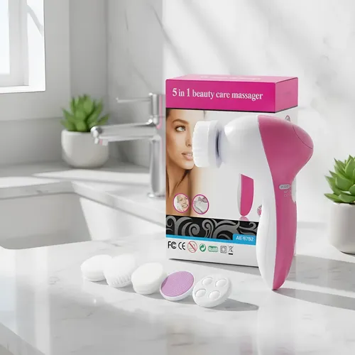 Cepillo Limpiador Facial Masajeador Exfoliante 5 En 1