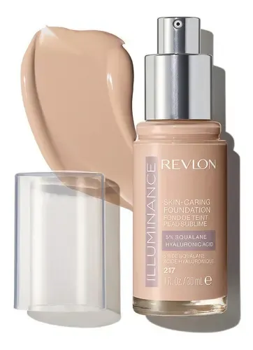 Base de maquillaje líquida Revlon ILluminance Skin-caring Foundation Illuminance Skin-Caring Foundation tono 217 beige – 30mL 500mg