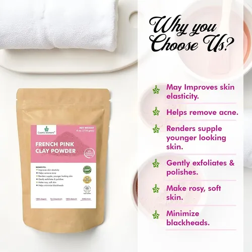 Polvo De Arcilla Rosa Francesa Cosmic Element 4oz